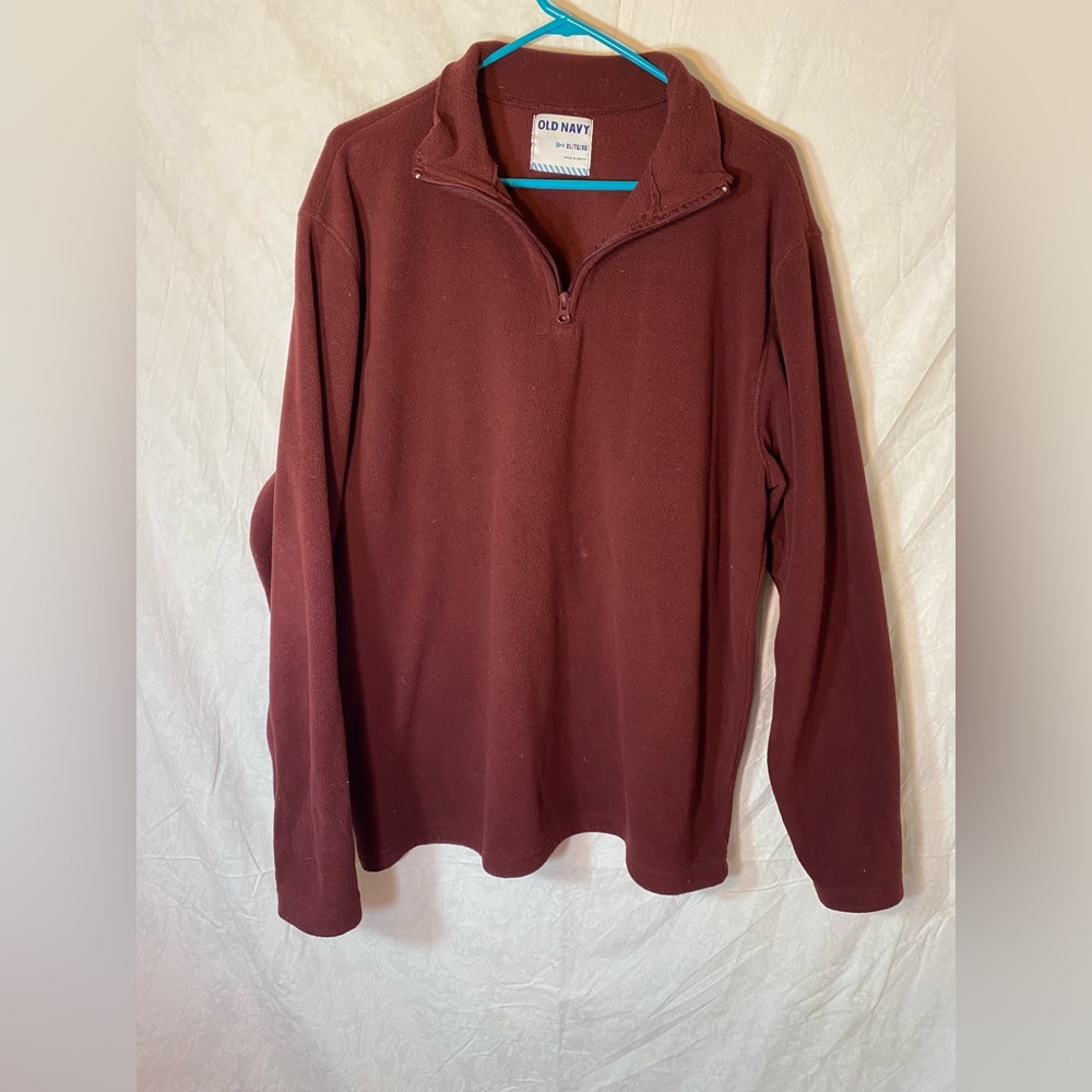 Old Navy red quarter zip.